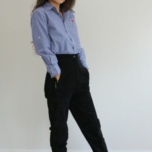 Black Suede Slacks 26